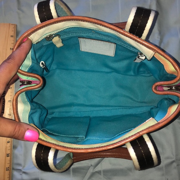 Coach multicolored satchel - Picture 4 of 4